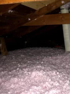 New attic insulation
