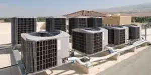 Commerial Air Conditioning Units On Roof Top