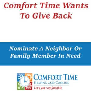 Comfort Time Giving Back