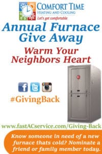 Warm your neighbors heart by nominating them for free furnace