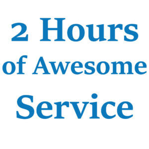 2 hours of awesome HVAC service