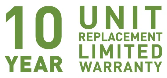 10 year unit air conditioning and heating Warranty