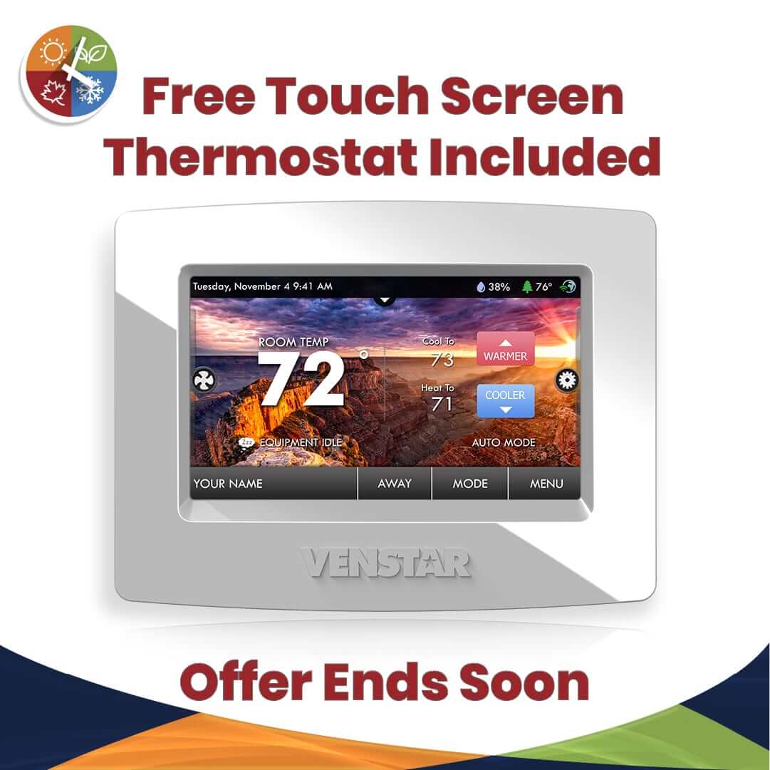 Free Touch Screen Thermostat With New Furnace