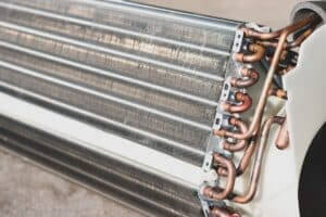 close up photo of a condenser