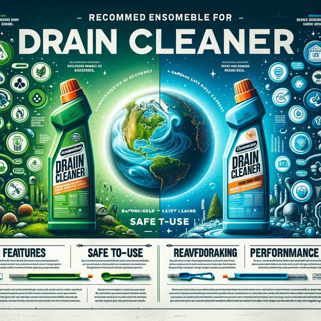 A poster for a drain cleaner.