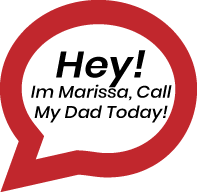 Red circular speech bubble icon with a tail pointing towards the bottom right, depicted on a transparent background.